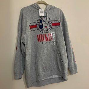 Mickey Mouse Gray Graphic Hoodie